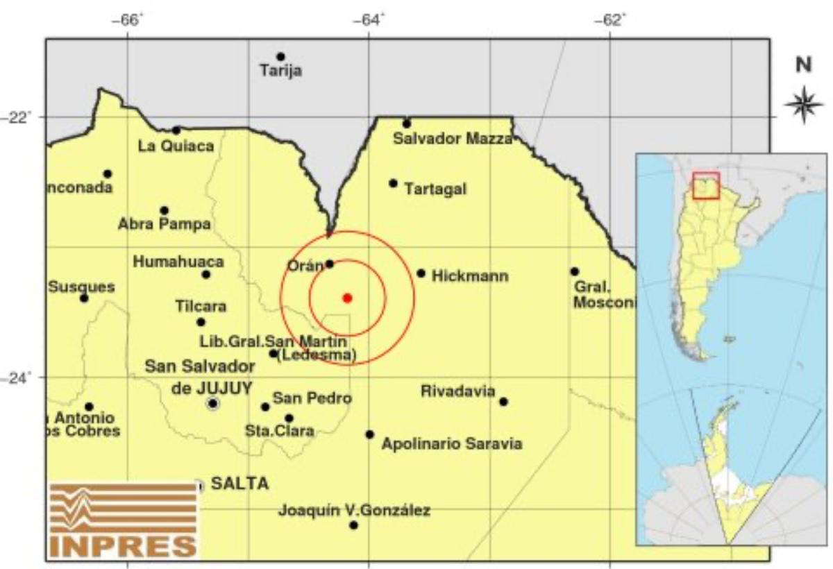 Sismo Orán