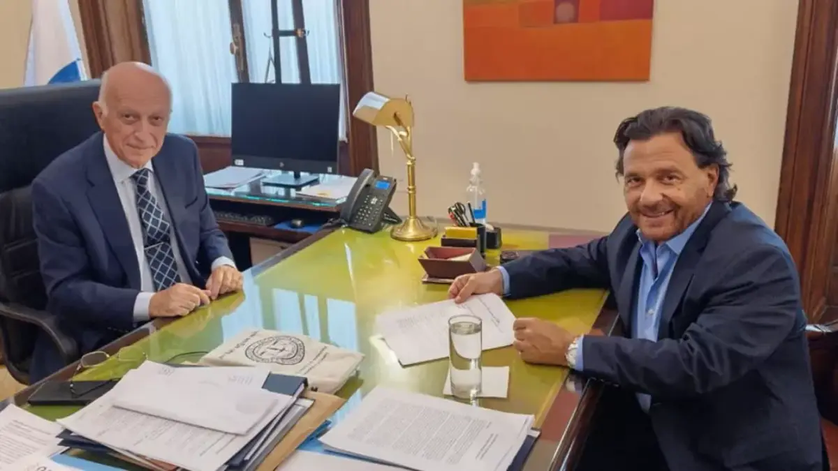 Sáenz con el Procurador