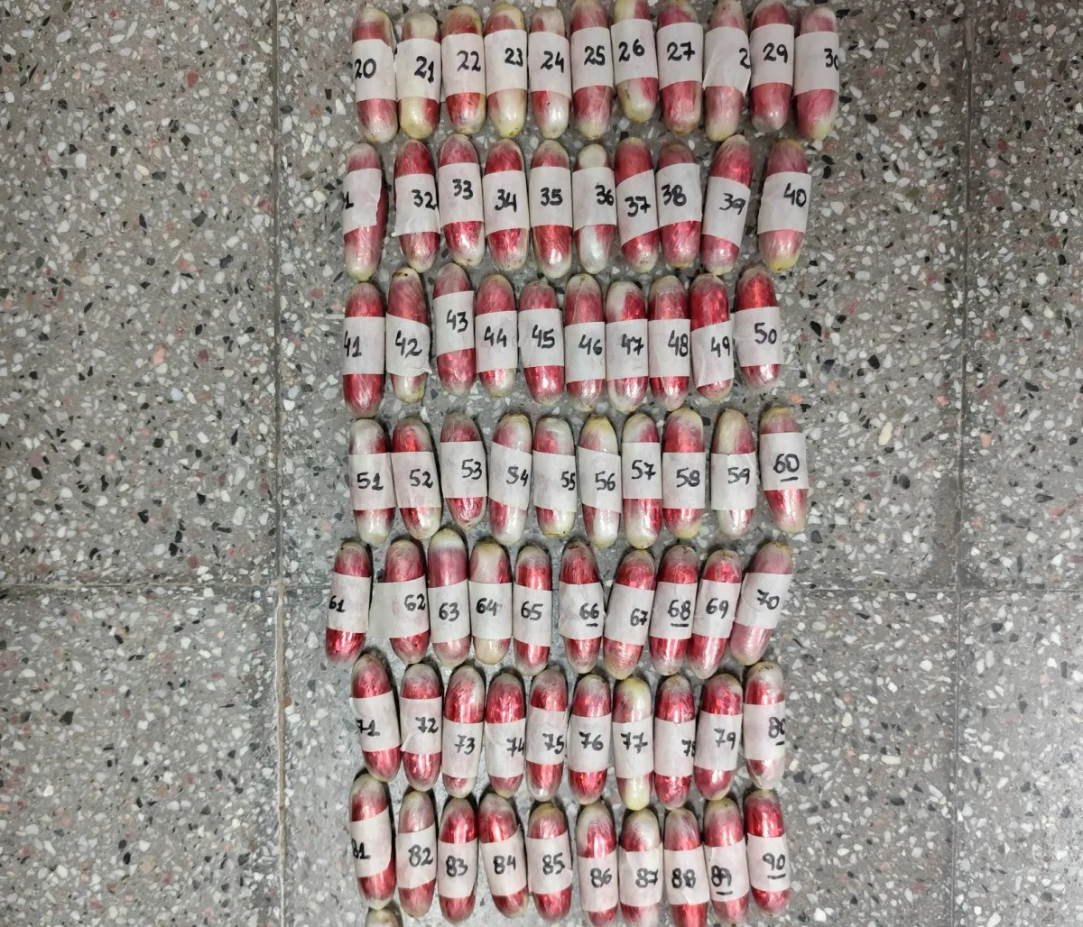 Capsulas de Cocaína