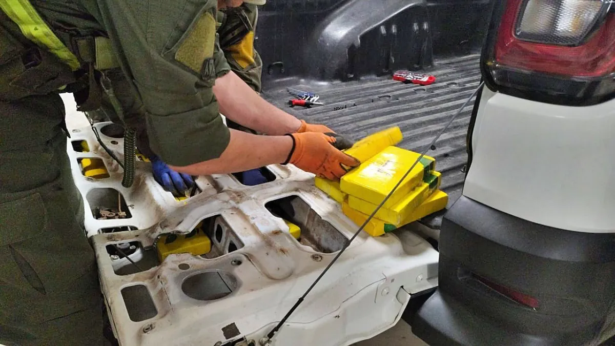 Cocaína Caja Camioneta